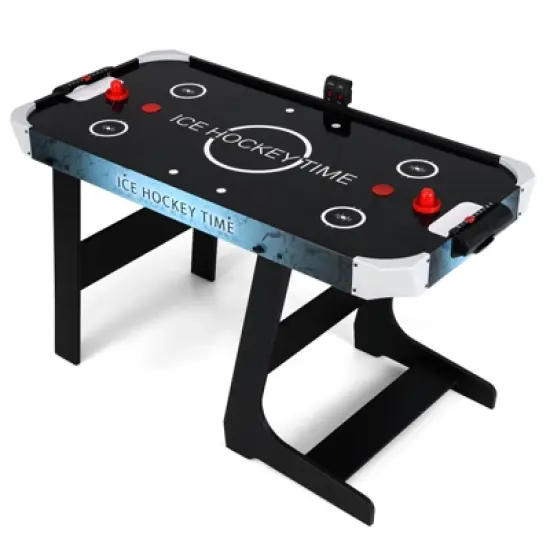 Costway Foldable Air Hockey Table for Kids & Adults with Digital LED Scoreboard image {9}