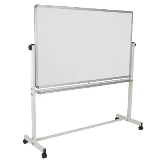 Flash Furniture HERCULES Series Double-Sided Mobile White Board Stand with Pen Tray image {12}