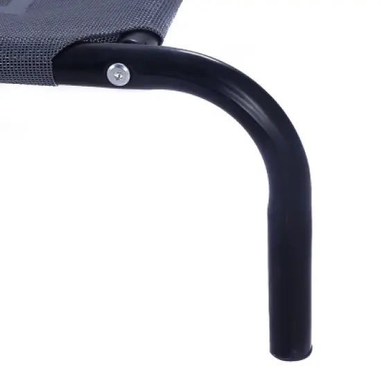 Costway Large Dog Cat Bed Elevated Pet Cot Camping Steel Frame Mat image {6}