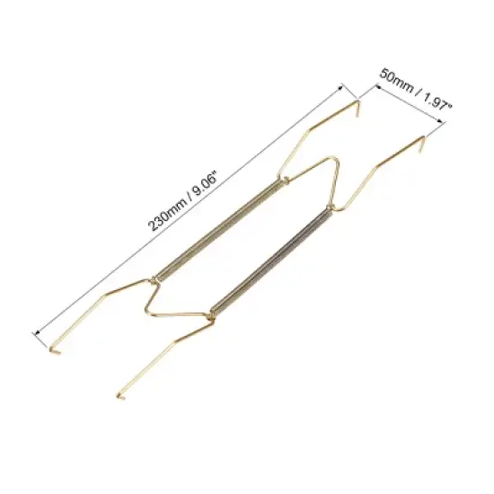 Unique Bargains Stainless Steel Zinc Plated Wall Hanging Plate Drying Rack image {1}