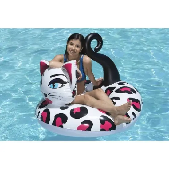 Poolmaster 48'' Pretty Kitty Swimming Pool Tube Float image {3}