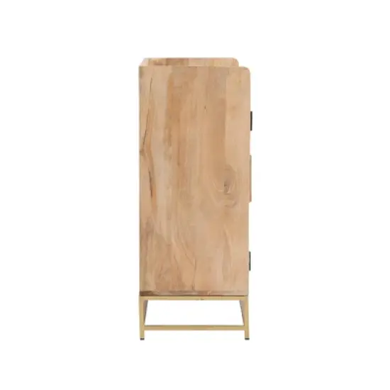 Gordon Bar Cabinet Natural - Linon image {4}