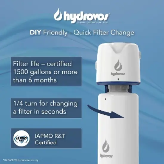 Hydrovos Replacement Filter for HV-DWSP-FF Under Sink Water Filtration System image {3}