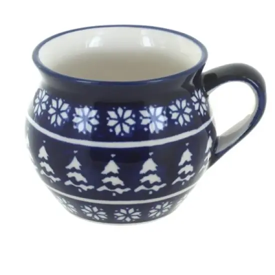 Blue Rose Polish Pottery 911 Zaklady Medium Bell Shaped Mug image {9}