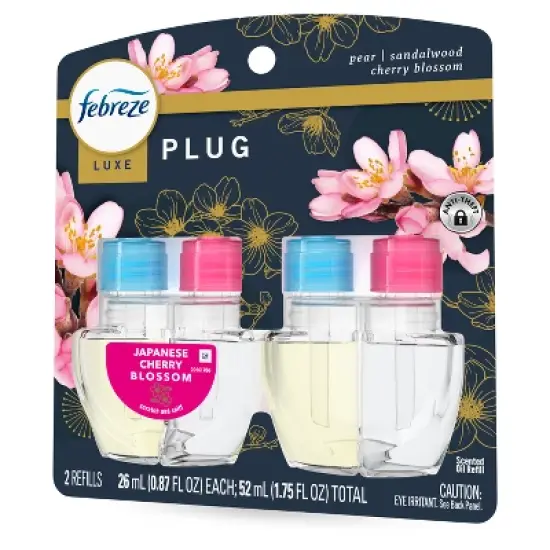 Febreze Dual Plug Air Freshener Refill Plug -Japanese Cherry Blossom - 1.75 fl oz/2pk image {14}