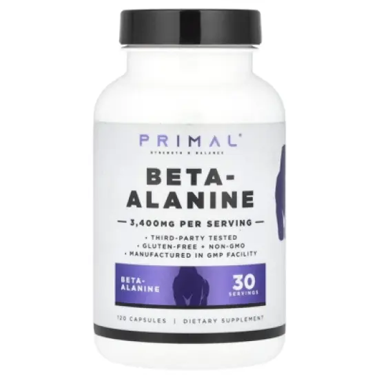 PrePrimal Beta-Alanine, 120 Capsules (850 mg per Capsule) image {3}