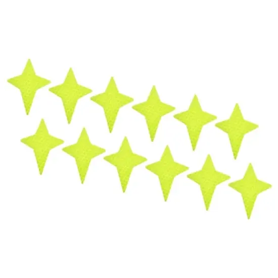 Unique Bargains Waterproof High-Visibility Warning Adhesive Reflective Stickers 2.87" x 2.17" 12 Pcs image {6}