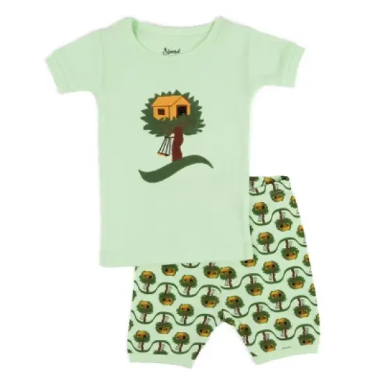 Leveret Kids Two Piece Cotton Short Pajamas image {3}