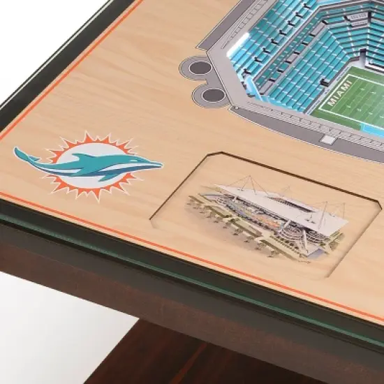 NFL Miami Dolphins 25-Layer StadiumViews Lighted End Table image {3}