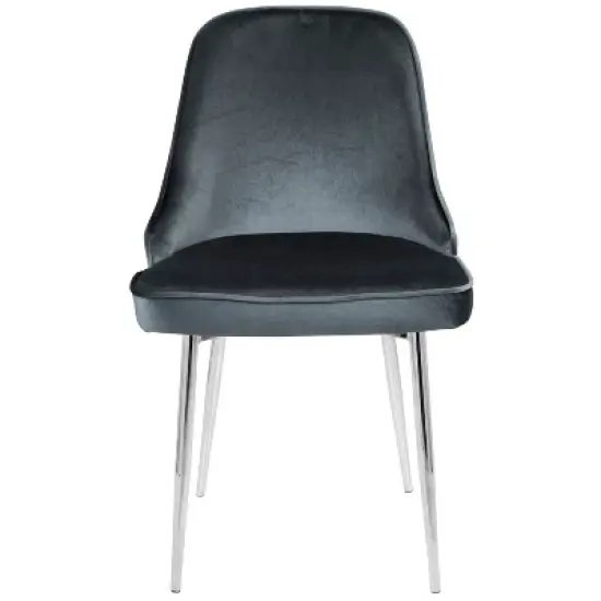 Set of 2 Marcel Dining Chairs Chrome - LumiSource image {5}