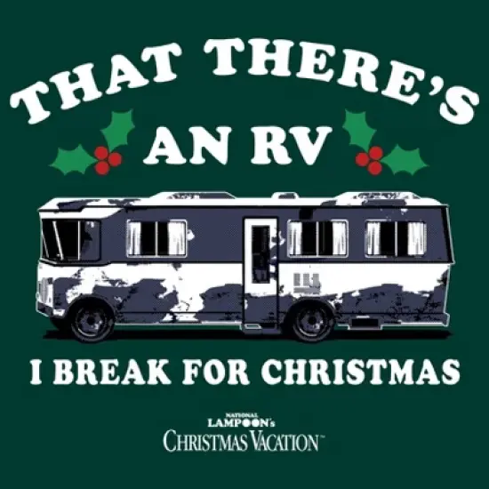 Men's Christmas Vacation Short Sleeve Graphic T-Shirt - Dark Green image {2}