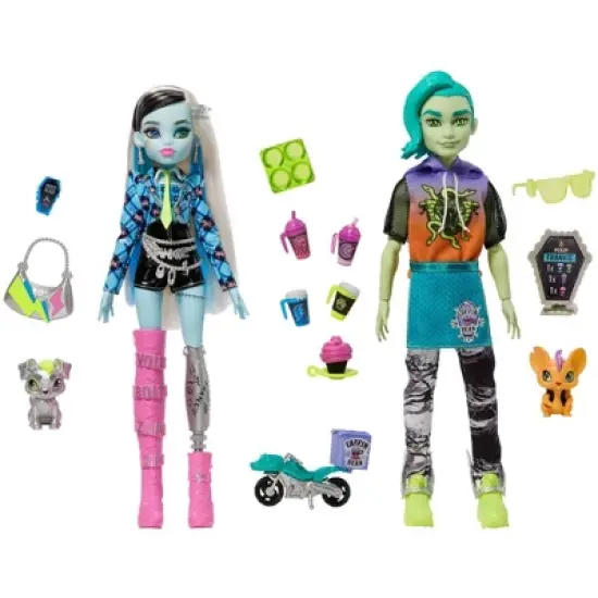 Monster High Deuce + Frankie Coffee Break Dolls image {4}