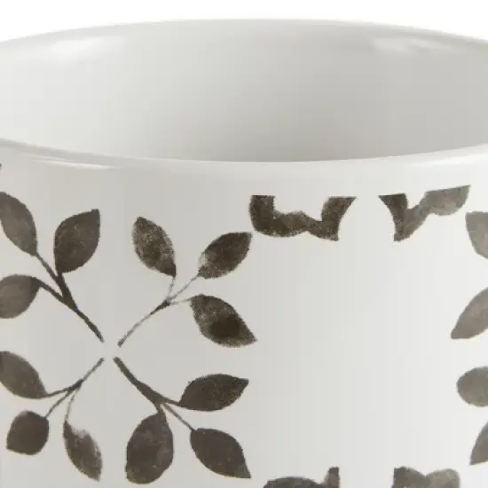 Design Imports Black Tile Ceramic Canister Set/3 image {3}