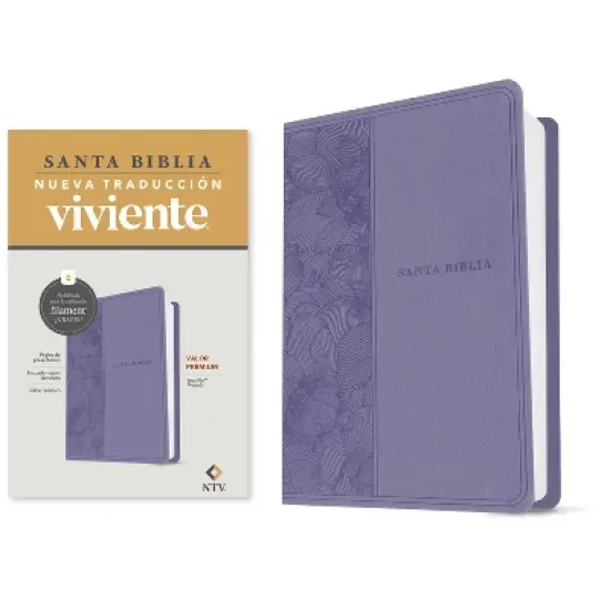 Biblia Valor Pr&eacute;mium Ntv Con Filament (Sentipiel, P&uacute;rpura) - (Leather Bound) image {1}