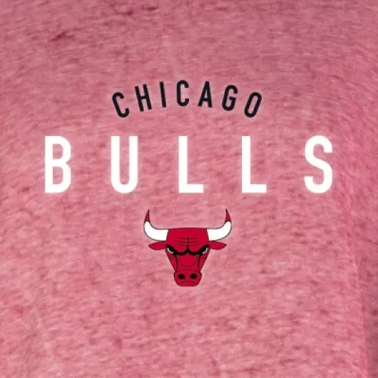 NBA Chicago Bulls Women's Burnout Crew Neck Fleece Sweatshirt image {3}