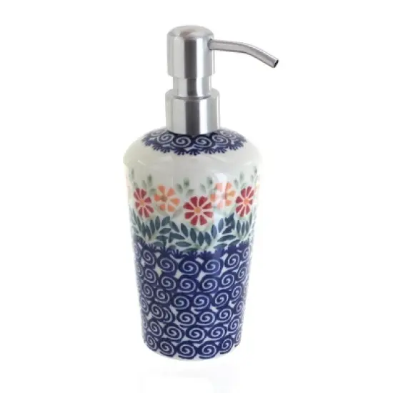 Blue Rose Polish Pottery B009 Manufaktura Soap Dispenser image {7}
