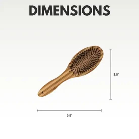 Country Living Dual-Sided Natural Wood Dog Brush - Ergonomic, Durable & Versatile image {7}