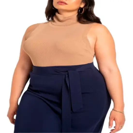 ELOQUII Women&rsquo;s Plus Size Turtleneck Layering Sweater image {3}