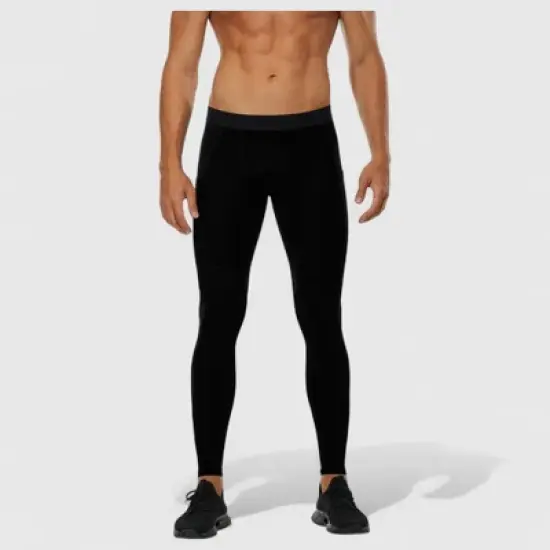 Anna-Kaci Active Men's Compression Leggings with Wide Waistband and Side Pocket for Training and Performance image {1}