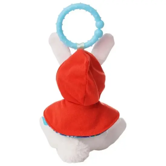 Manhattan Toy Fairytale Rabbit Plush Baby Travel Toy with Chime, Crinkle Ears and Teether Clip-on Attachment image {7}