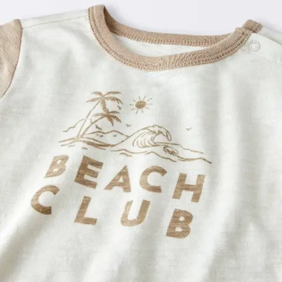 Baby Boys' Beach Club Cargo Top & Shorts Set - Cloud Island&trade; Cream image {2}