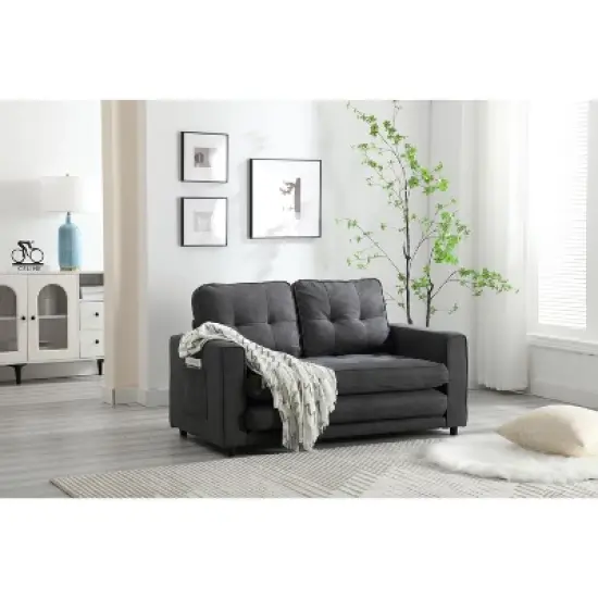 3 Fold Sofa,Convertible Futon Couch sleeper sofabed,Space saving loveseat,Polyesterll Out Couch Bed for Living Room image {6}