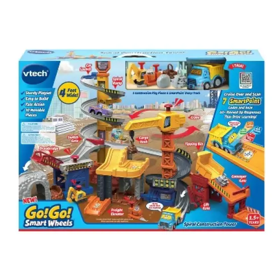 VTech Go! Go! Smart Wheels Speedy Spiral Construction Tower Track Set image {1}