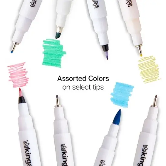 KINGART PRO Inkline Fine Line Pens , 6 pc image {8}