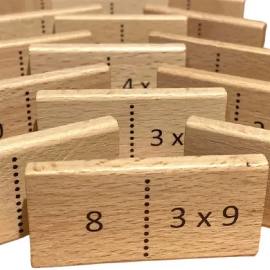 Extasticks Mathomino Times Tables Multiplication Domino Math Game image {1}
