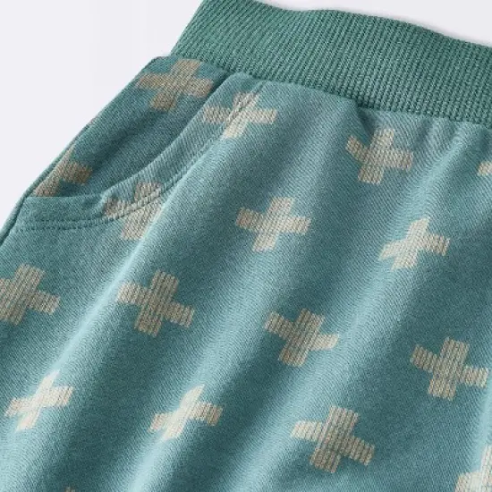 Baby Boys' 2pc Plus Sign Graphic Jogger Pants Set - Cloud Island&trade; Blue image {3}