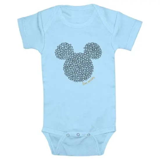 Infant's Mickey & Friends Love Mousey Logo Onesie image {2}