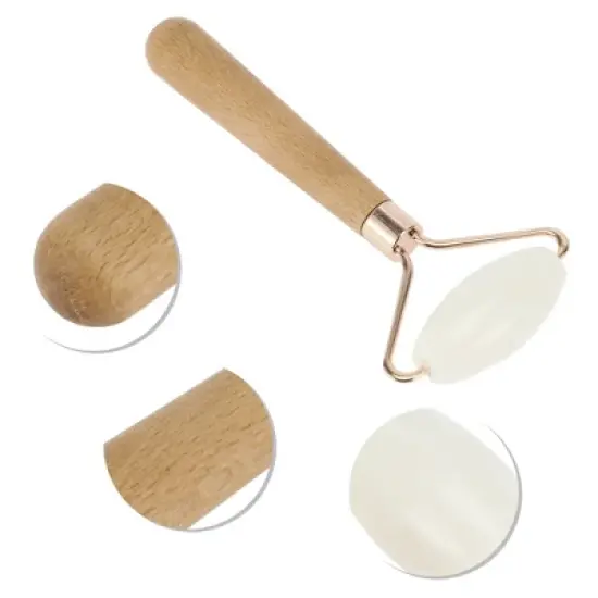 Unique Bargains Simple Portable Facial Roller White 1 Pc image {2}