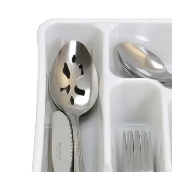Gibson Home Basic Living Aston 45 Piece Flatware Set with Plastic Tray image {1}