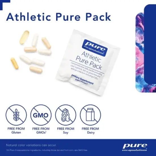 Pure Encapsulations Athletic Pure Pack - Comprehensive Daily Packet - Energy Cofactors including CoQ10 and Kre-Alkalyn - 30 Packets image {2}
