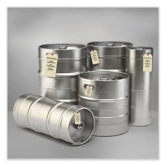 Avery Double Wired Shipping Tags, 11.5 pt Stock, 4.25 x 2.13, Manila, 1,000/Box image {2}