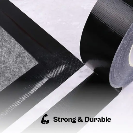PSBM 24 Rolls Black Heavy Duty Duct Tape, 2" x 60 Yards 6 Mil, Waterproof for Outdoor image {3}