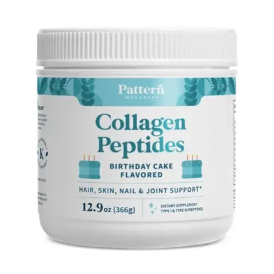 Pattern Wellness Collagen Peptides Powder - Birthday Cake Flavor (12.9 ounces) image {7}
