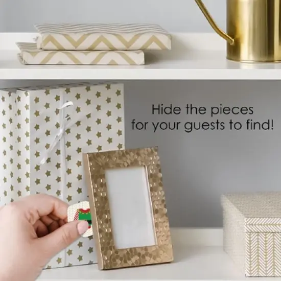 Big Dot of Happiness Ugly Sweater - Holiday and Christmas Party Scavenger Hunt - 1 Stand and 48 Game Pieces - Hide and Find Game image {2}