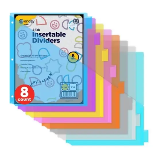 Enday Dividers with Pockets for 3 Ring Binder image {7}