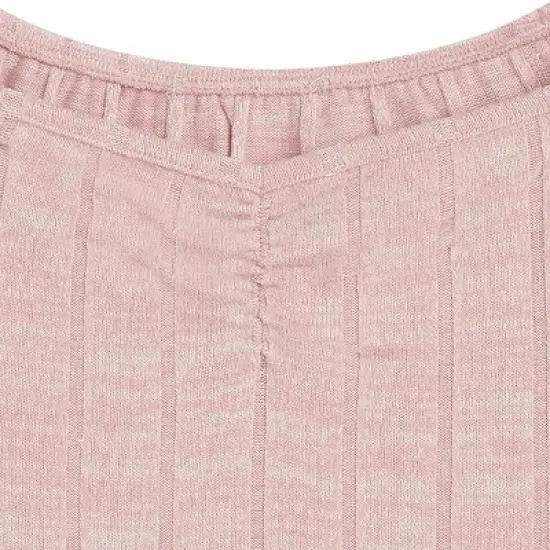 Beautees Girls' 2Pc Peasant Top With Colorblock Patchwork A Line Skirt image {2}