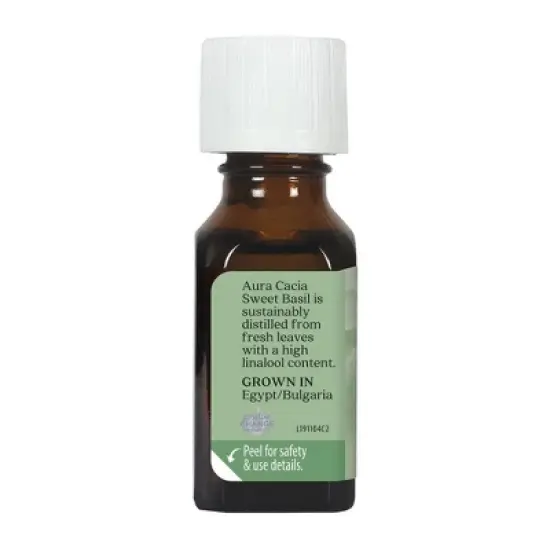 Aura Cacia Sweet Basil Pure Essential Oil - 0.5 fz image {2}