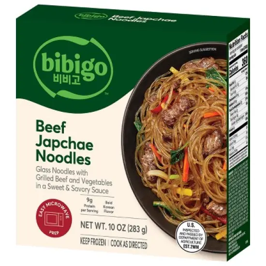 Bibigo Frozen Beef & Vegetable Japchae Noodles - 10oz image {7}