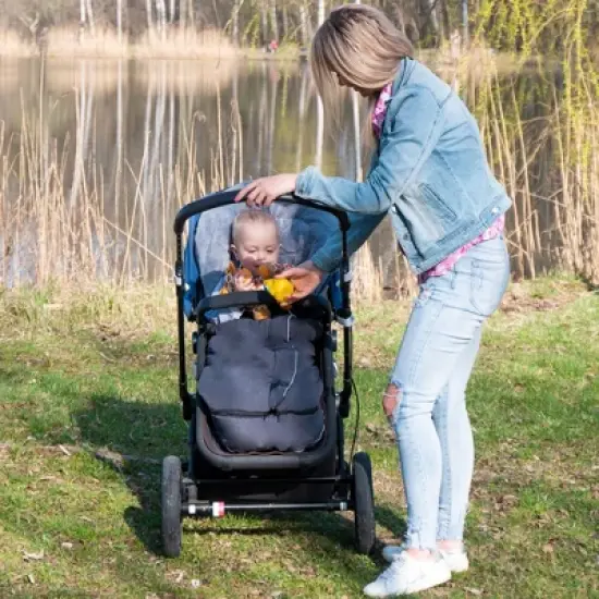 Joybi Warm Luxurious Stroller Footmuff, Insulated Stroller Sleeping Sack for Babies, Toddlers, Waterproof, Windproof Protective Stroller Garment image {9}