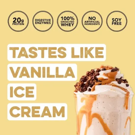 Clean Simple Eats Protein Powder Sticks - Simply Vanilla - 11.6oz/10ct image {2}