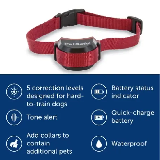 PetSafe Stubborn Dog Stay and Play Adjustable Wireless Fence Receiver Collar - Black image {2}