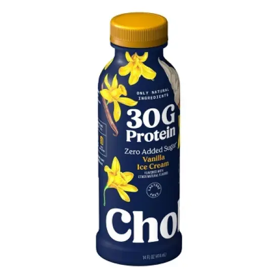 Chobani 30g Protein Vanilla Ice Cream Greek Yogurt Drink - 30g Protein 14 fl oz image {1}