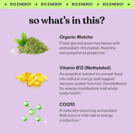 Lemme Matcha Energy B12 Vegan Gummies - 60ct image {4}