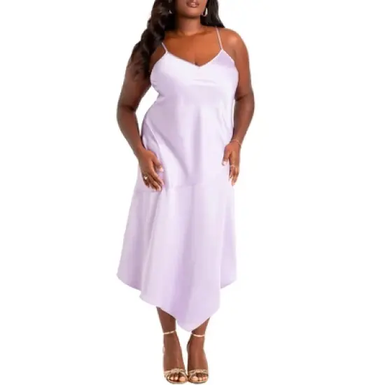 ELOQUII Women&rsquo;s Plus Size Satin Slip Dress image {3}
