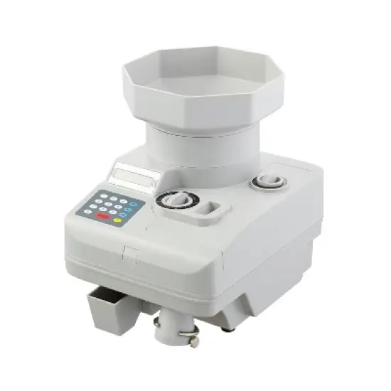 VEVOR Coin Counter, Professional Coin Sorter with LED Display Holds up to 11000 Coins, Automatic Coin Sorter and Wrapper Machine for All Coins, Grey image {8}