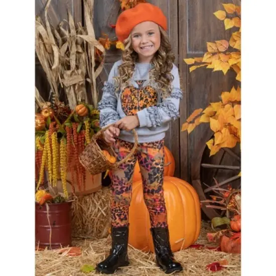 Girls Always Autumn Frill Pullover & Legging Set - Mia Belle Girls image {2}